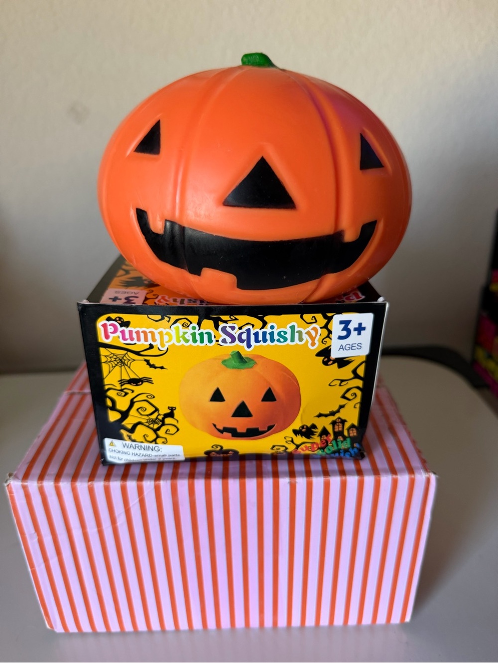 🎃Halloween SOFT SQUISHY🎃🎃- Orange Jack-O'-Lantern💚💚